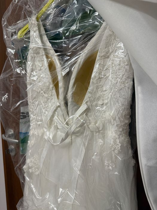 Булчинска рокля - размер XXS/XS (Petite)+ подарък воал и обувки