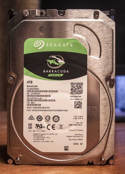 Seagate Barracuda 4tb noi 0 minute