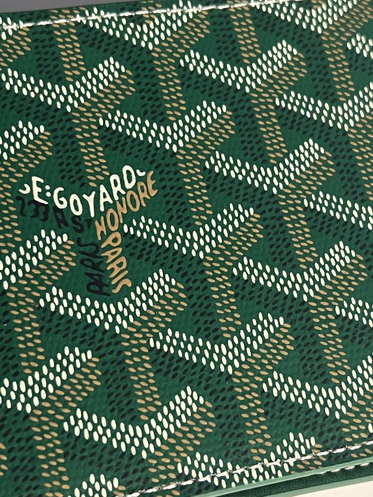 Portofel Goyard Verde Piele Premium / 2025