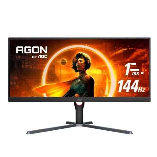 Гейминг монитор AOC - U34G3XM/EU, 34'', 144Hz, 4ms, Freesync