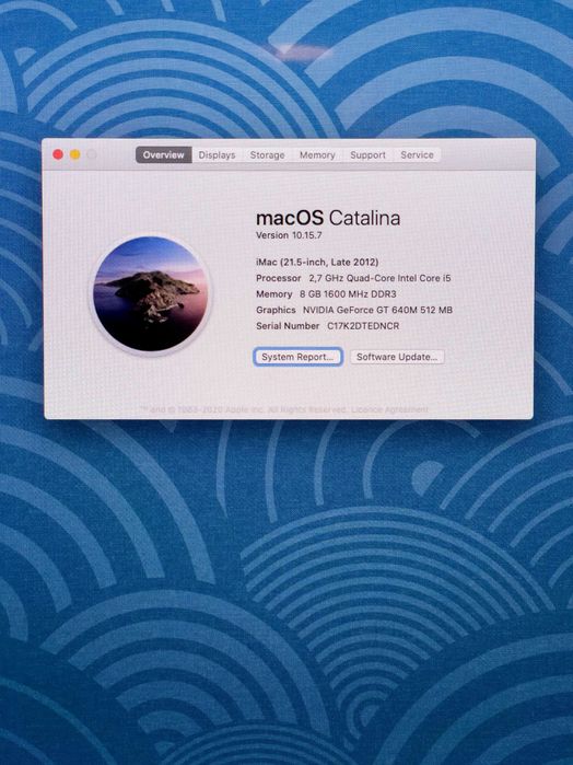 Apple iMac 2.7 GHz Quad-Core Intel Core i5 - 8Gb RAM 1 Tb SSD