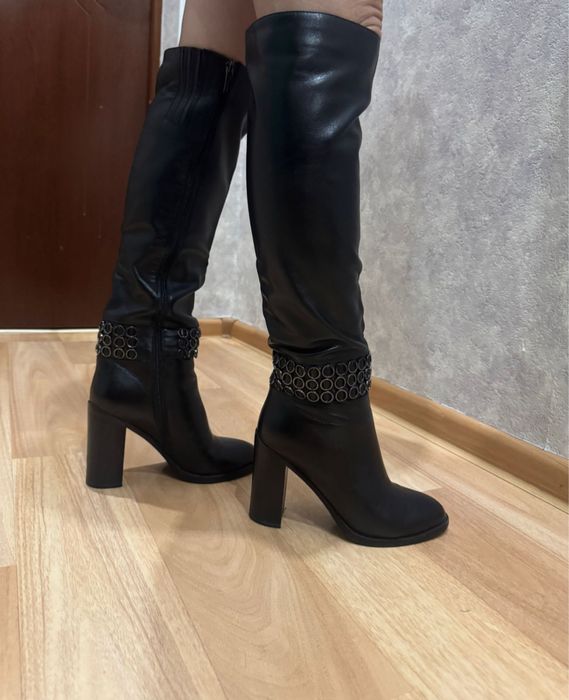 Зимние сапоги натуральная кожа