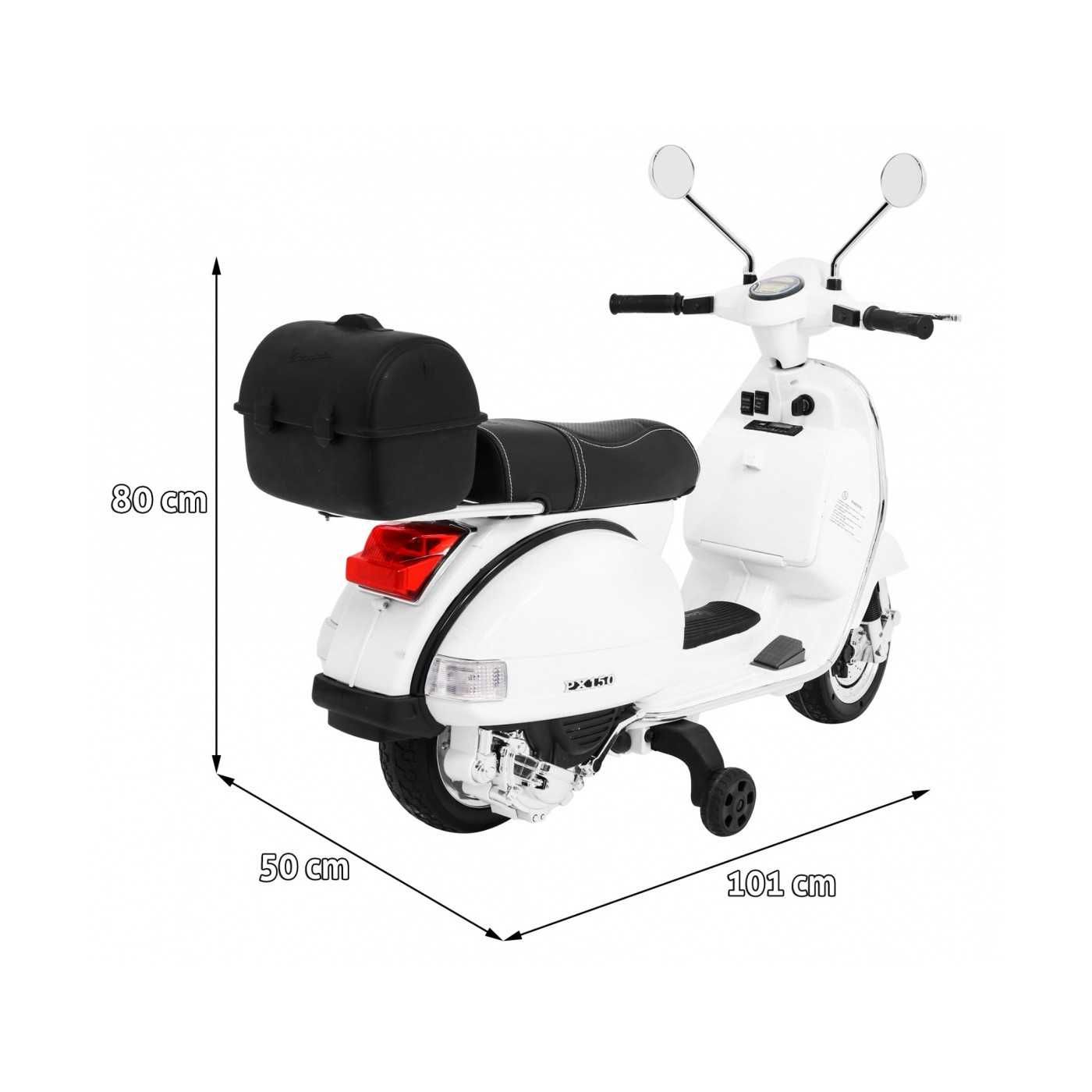 Лицензиран Акумулаторенен Скутен Vespa, 25W, 12V4,5Ah, EVA гуми