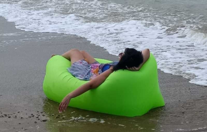 Въздушен надуваем диван / легло за плаж къмпинг планина градина
