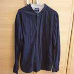 Camasa tunica Pull&Bear,barbati, XL,bleumarin inchis