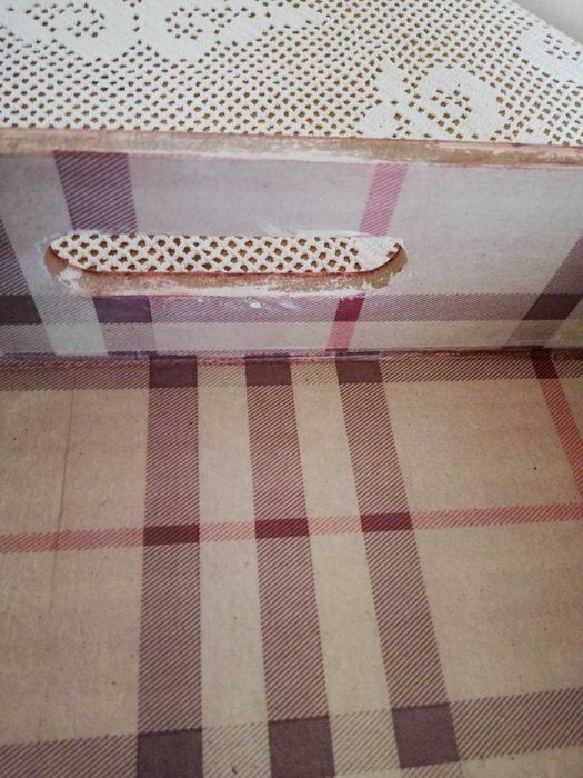 Дървен поднос, табла за сервиране, ръчна декорация релеф, декупаж