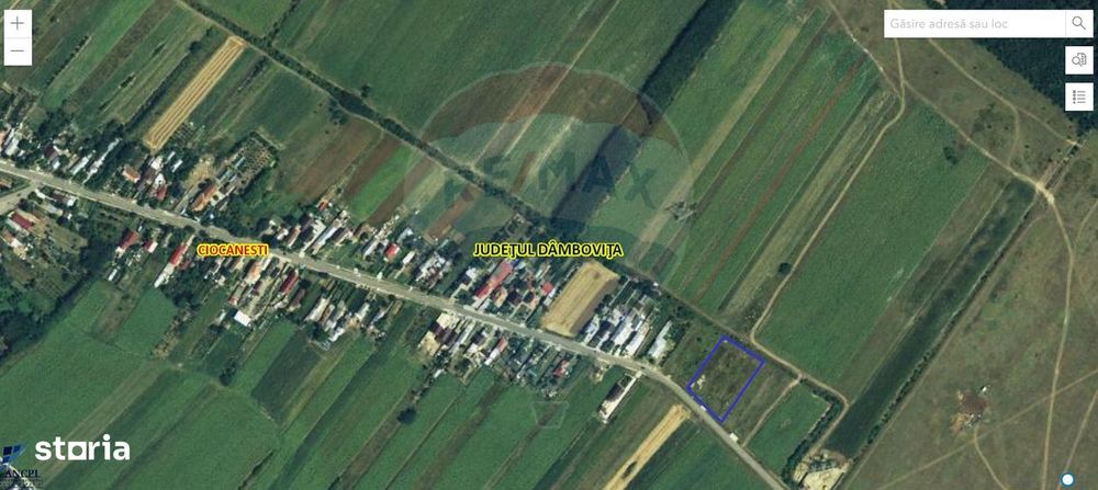 DE VANZARE Teren intravilan Dambovita Urziceanca Ciocanesti
