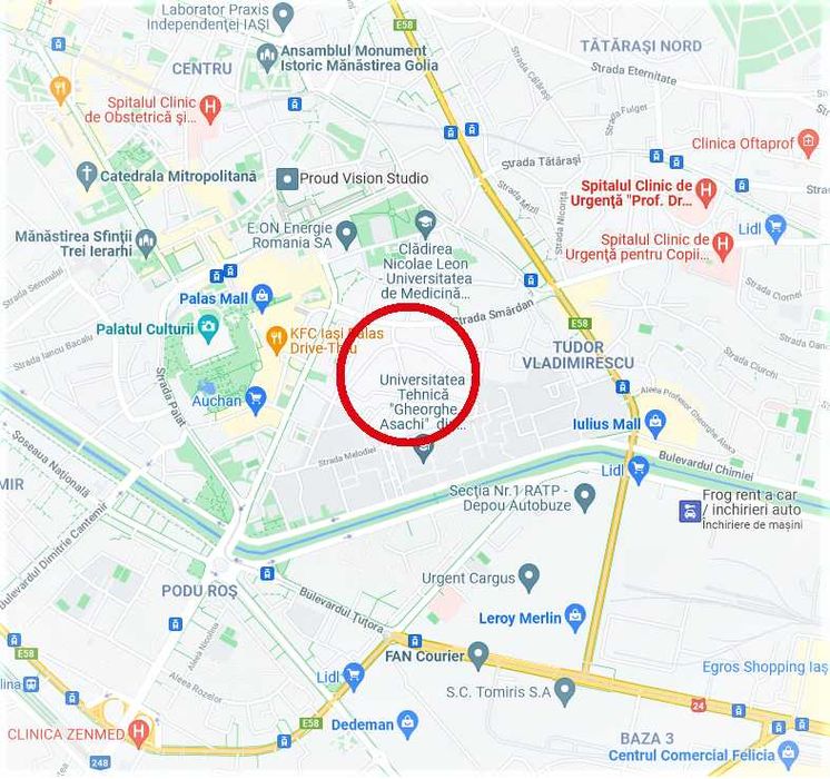 Ap 1 camera - zona Palas - bloc nou