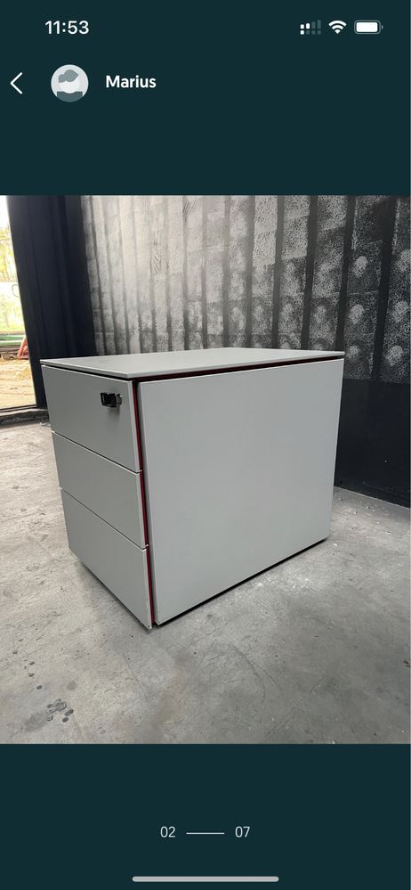 Rollbox metalic Steelcase 3+1 sertare