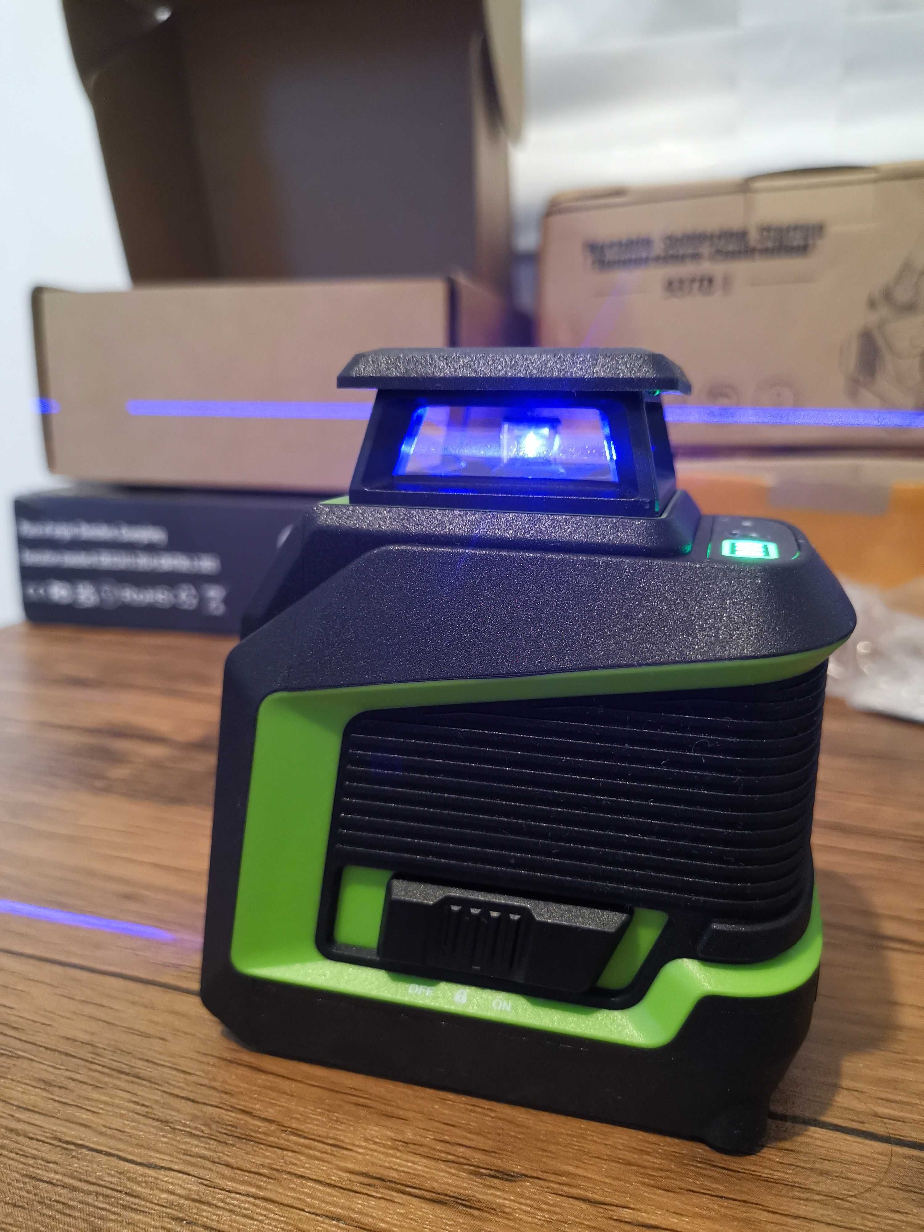 Nivela laser Huepar 360 grade laser violet cu acumulator