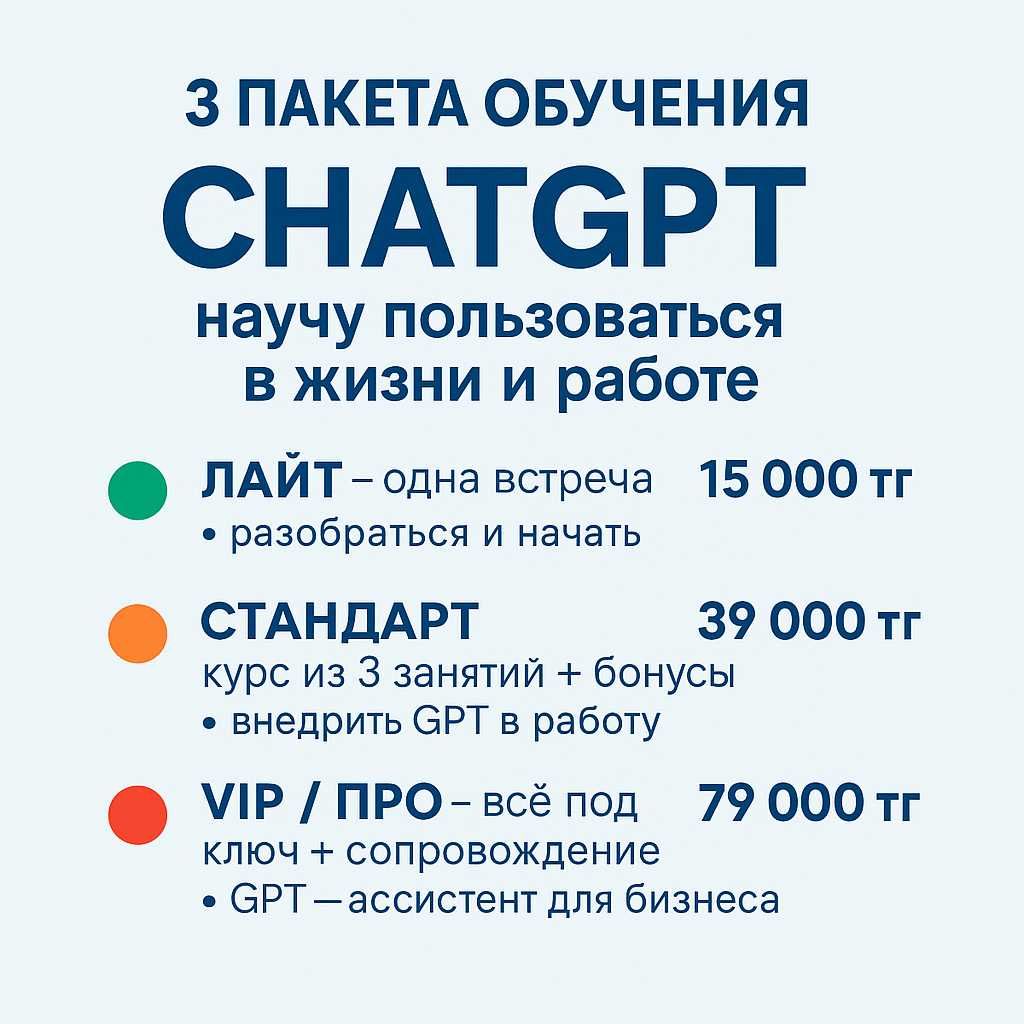 ChatGPT с нуля — обучу как пользоваться для жизни и бизнеса
