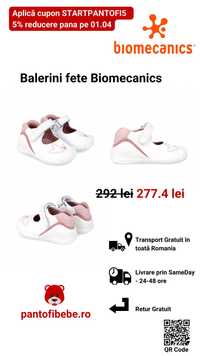 Balerini | Pantofi fete Biomecanics noi 2024 cu factura si garantie