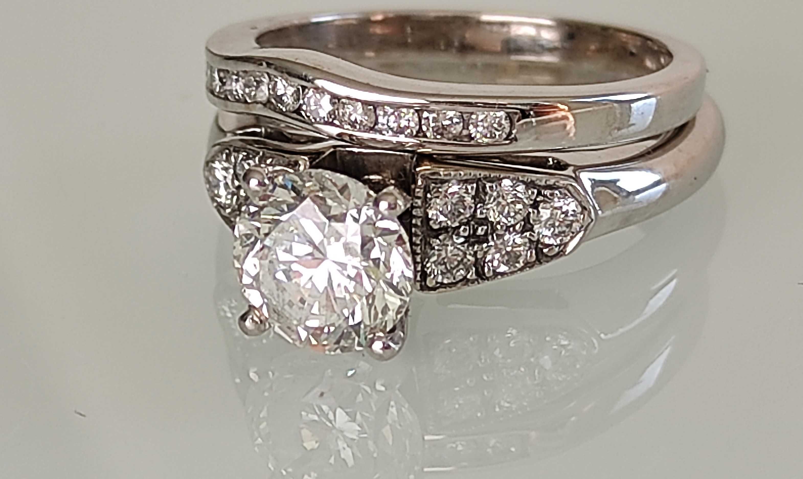Inel logodna 14k cu diamante 1,65ct
