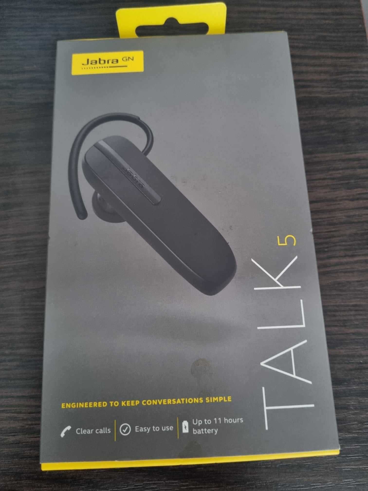 Casca Bluetooth Jabra TALK 5, Multipoint, Negru, nou