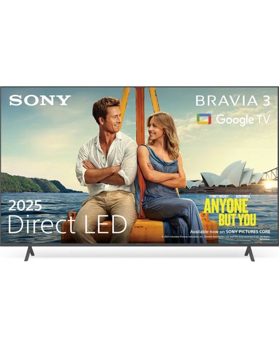 Смарт телевизор Sony - BRAVIA 3 K55S35B.CEI, 55", DLED, 4K, черен