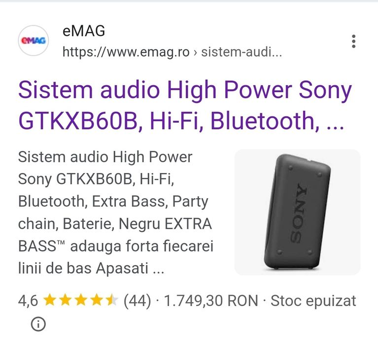 Sony GTK-XB60 bluetooth