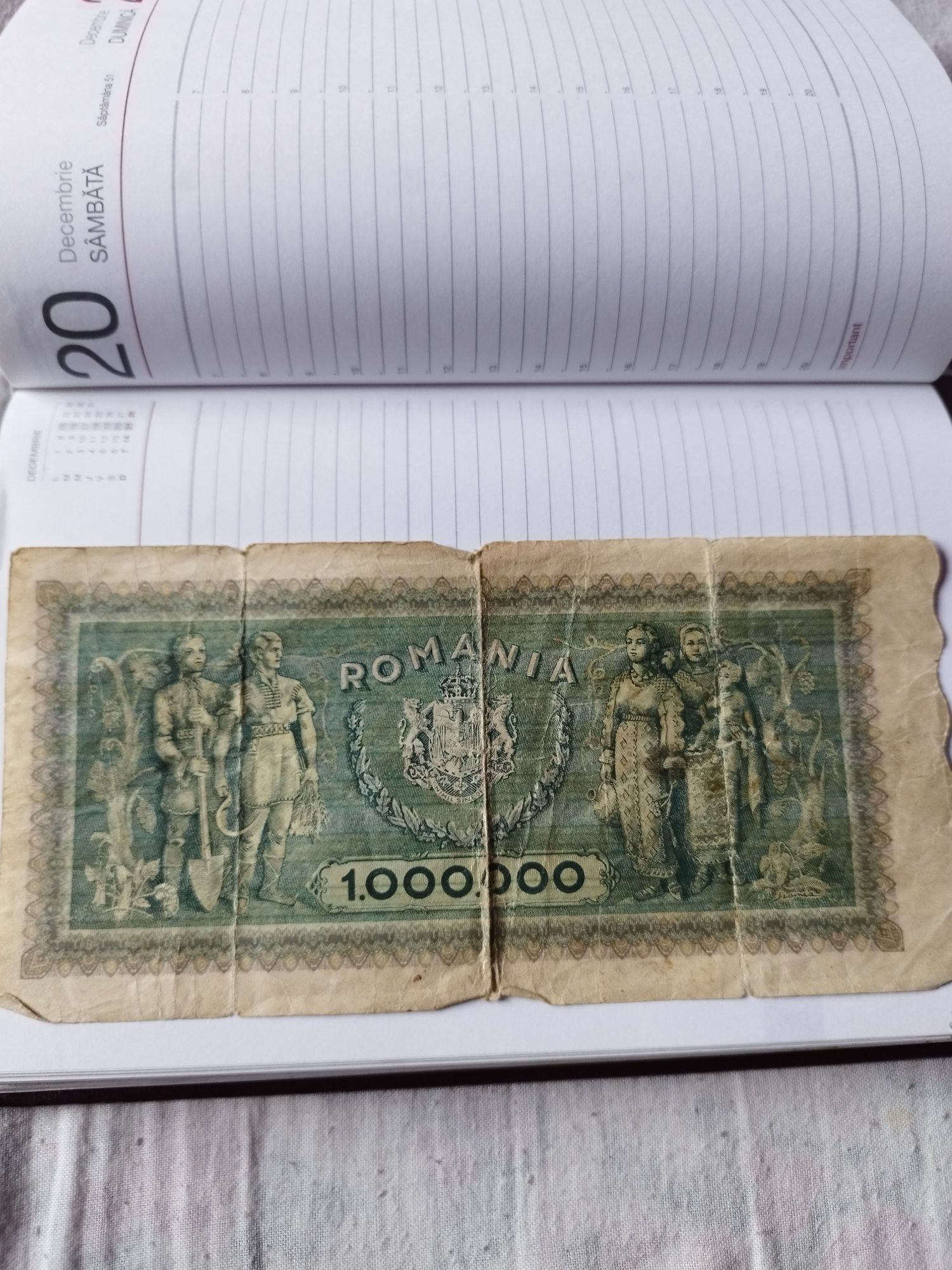 Vând bancnote de 1 milion vechii