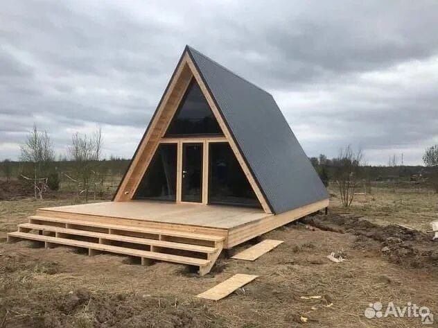 cabană tip a frame ideală pentru locuit relaxare sau afacere turistică