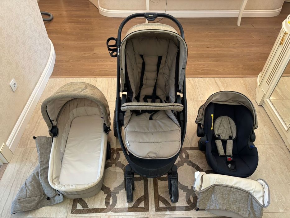 Продам коляску 3 в 1, фирма Hauck, Soul Plus Trioset бежевый