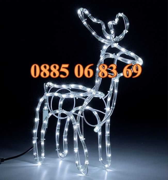 3 модела Коледен светещ елен 90 см, коледна украса, коледен елен