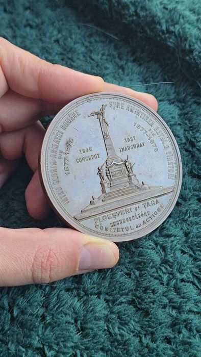 Medalie monumentul independentei de la Ploiesti 1877