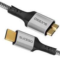 Cablu SUCESO USB C la Micro B Cablu USB C Galaxy Note 3 M3 S9 S8-0.5M