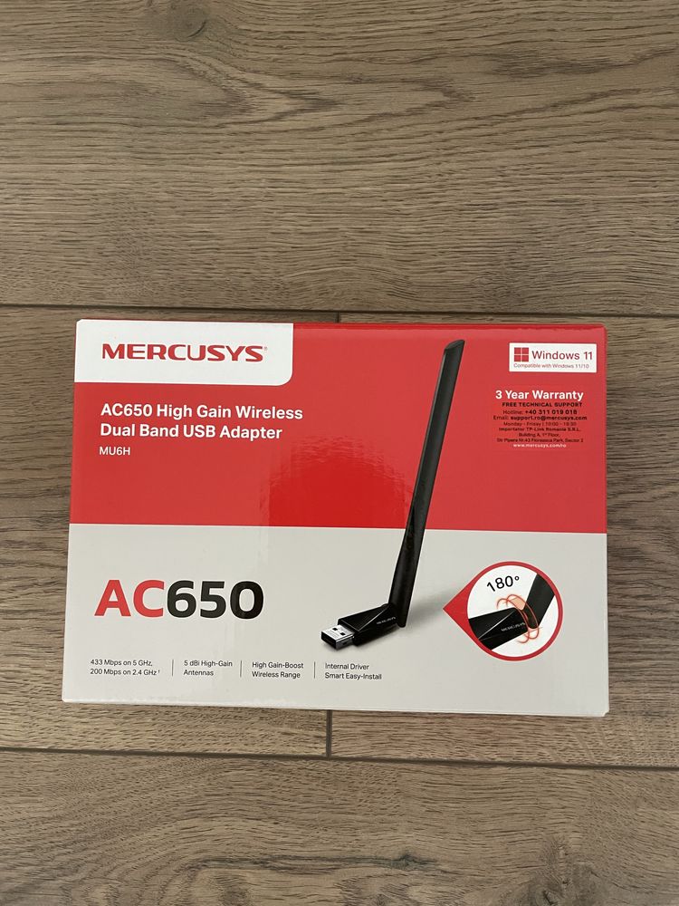 Adaptor Wireless USB Dual 2.4 & 5 Ghz cu garantie 3 ani