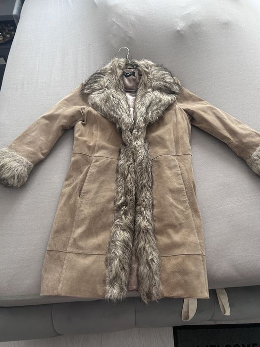 geaca piele, blana naturala si artificiala