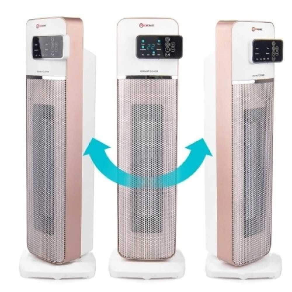 Вентилаторна печка с керамичен нагревател дисплей и дистанционно 2000W