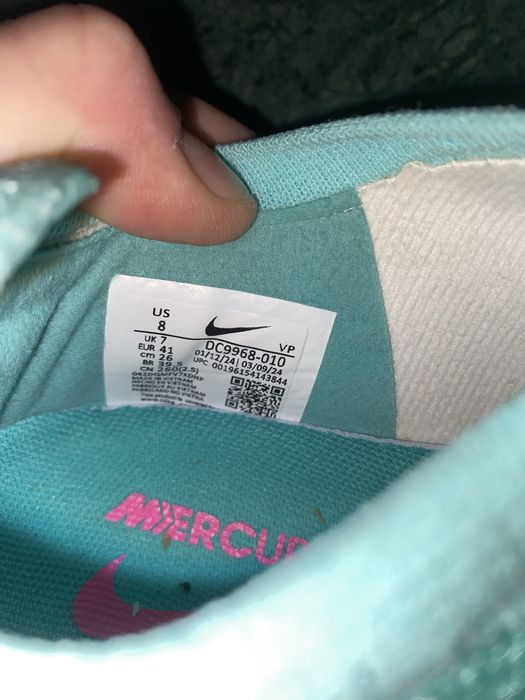 Ghete de fotbal nike mercurial 41