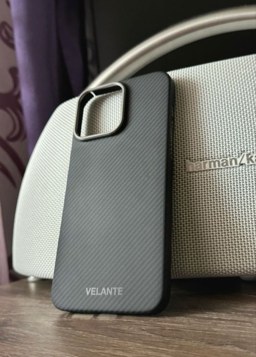 Husa Velante Kevlar Slim/iPhone 15 Pro Max-Originala-Ca Noua Magsafe