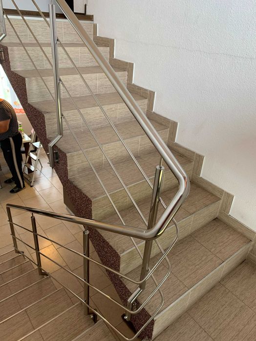 Balustrade inox si fier forjat