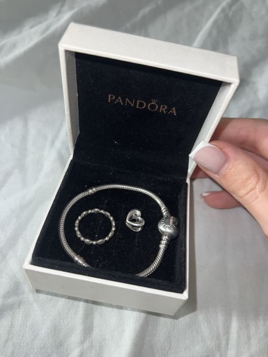 Pandora бижута гривна пръстен талисман