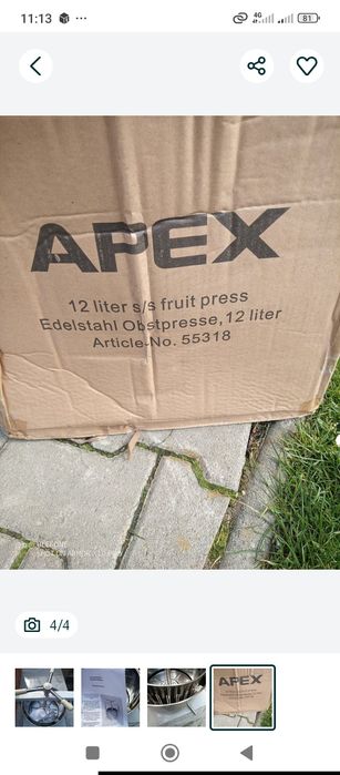 Teasc Inox  pt struguri,legume