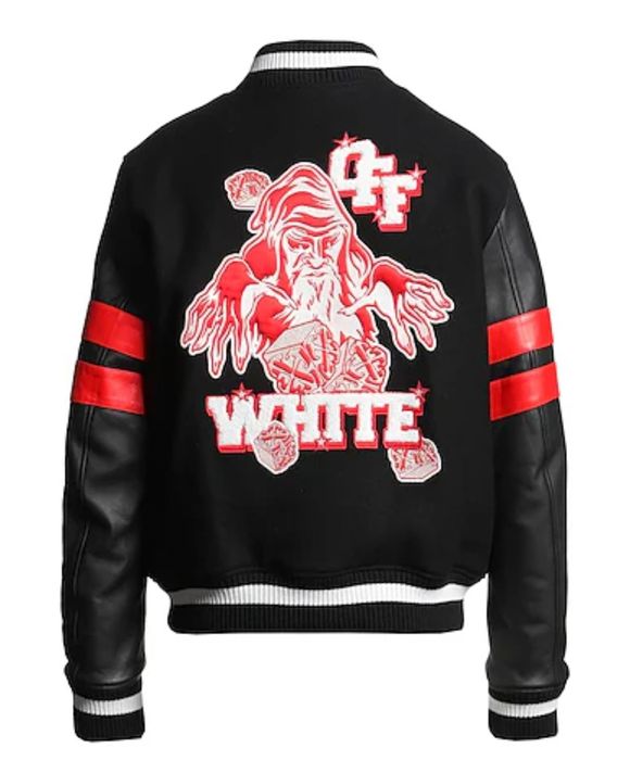Jachetă Off-White Dices Lea originala măsură L-XL