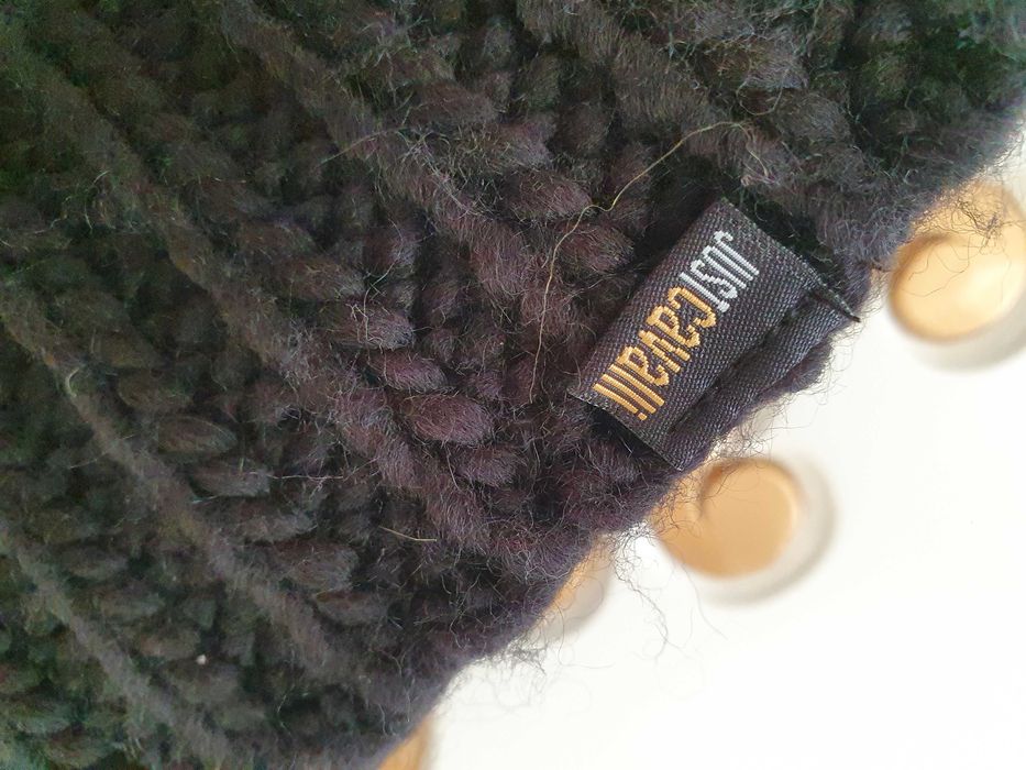 Плетено пончо в голям размер