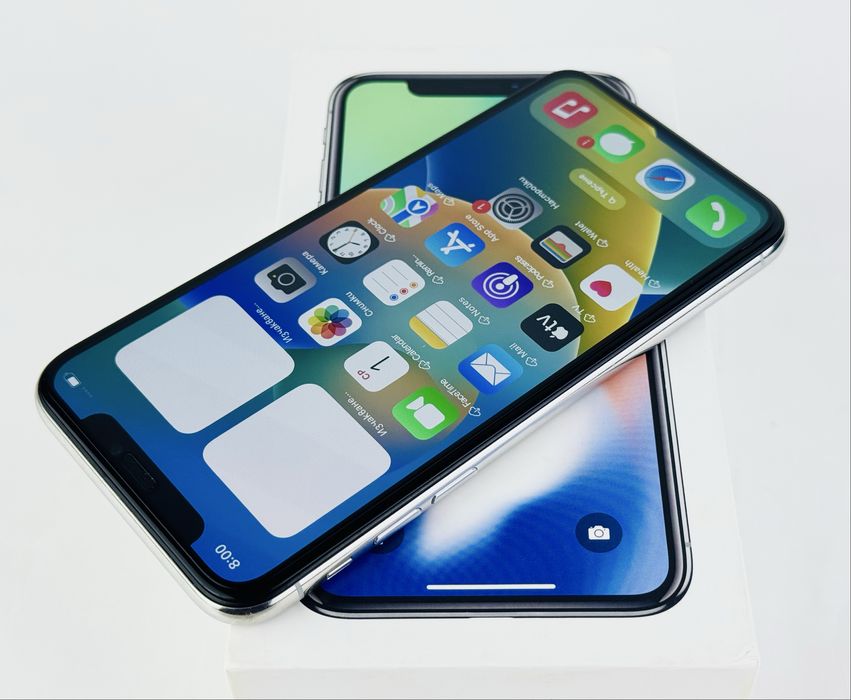 Apple iPhone X 64GB Silver 100% Батерия! Гаранция!