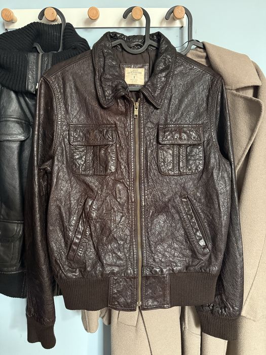 кожено яке кафяво