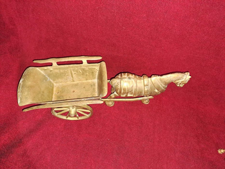 cal bronz caruta bronz trasura bronz 39 - 45 cm cadou