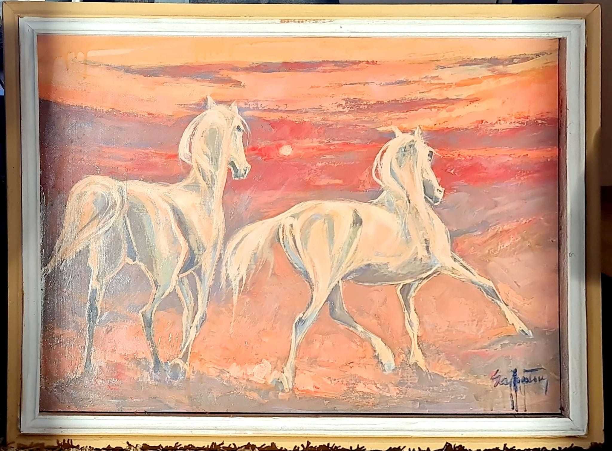 Virgil Salantiu, Tablou "Lipitani la apus"/ "Galop in apa"