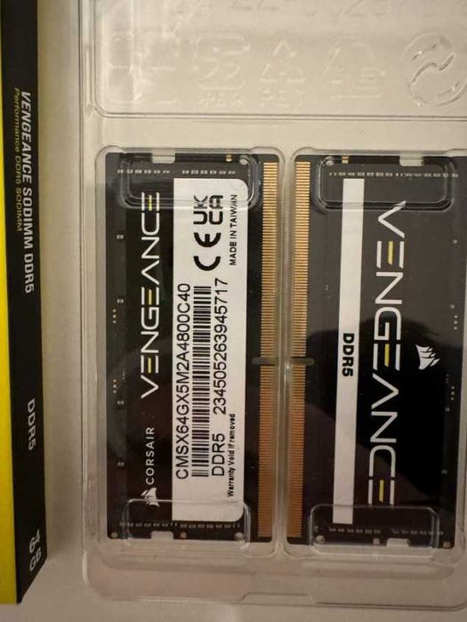 Memorie notebook Corsair Vengeance,64GB,DDR5,4800MHz,Dual Channel Kit