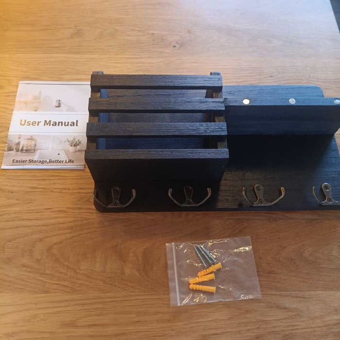 НОВА! Кутия за ключове с 8 куки, рафт за съхранение, магнитен държач