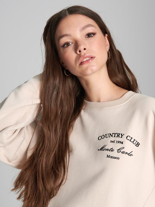 Bluza sport sweatshirt Sinsay