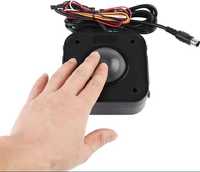 Mouse Trackball Leylor, iluminat cu LED rotunde 4,5 cm Conector PS/2