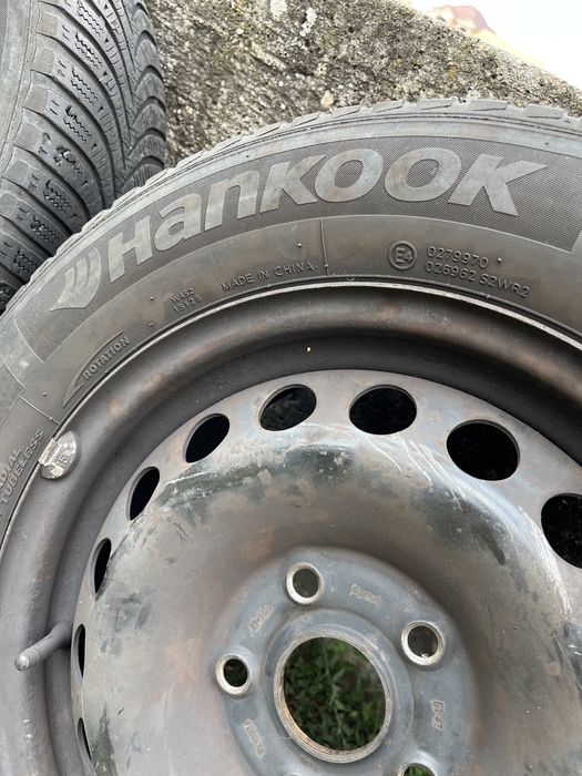 Set Roti Iarna Jante + Anvelope Dunlop Germany Hankook 195 65 R 15 91T