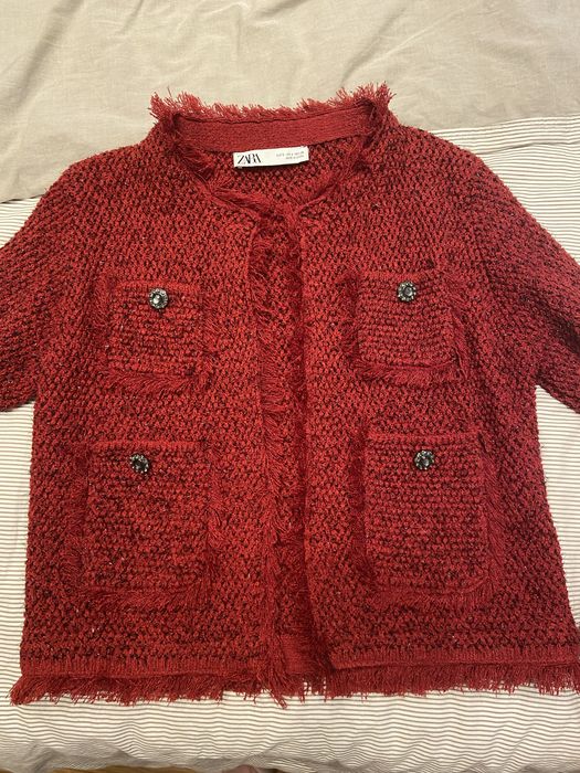 Jacheta tweed dama Zara