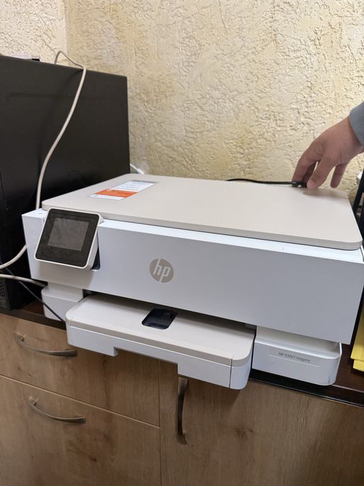 Принтер HP - Envy Inspire 7220e All-In-One, мастиленоструен, бял