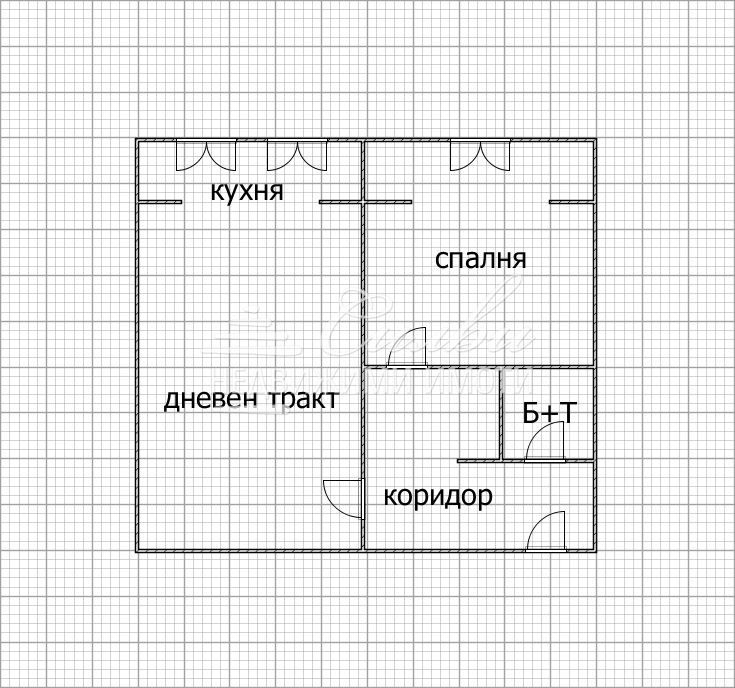 Едностаен РАЗШИРЕН апартамент, преустроен в ДВУСТАЕН - кв.Боян Българ