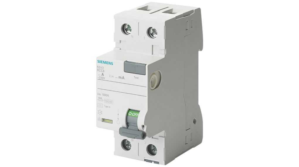 Întrerupător de curent rezidual SIEMENS 5SV3312-6KL -25A 230V,sigilat