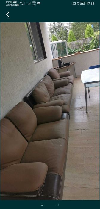 Canapea modulara stofa 5 corpuri